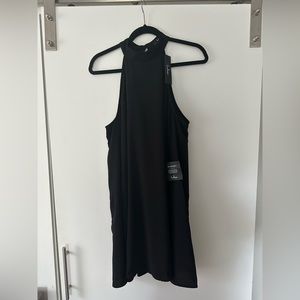 Black shirt halter dress